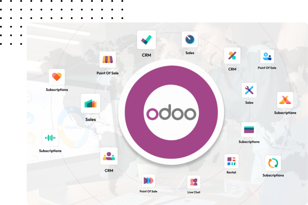 Odoo CRM platform integration with business applications and services