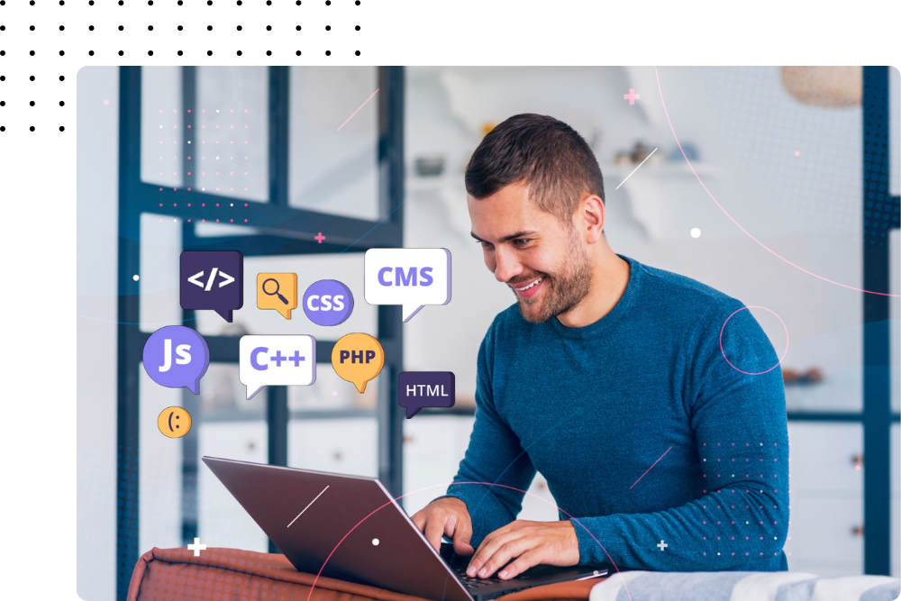 Modern website interface showcasing responsive design elements